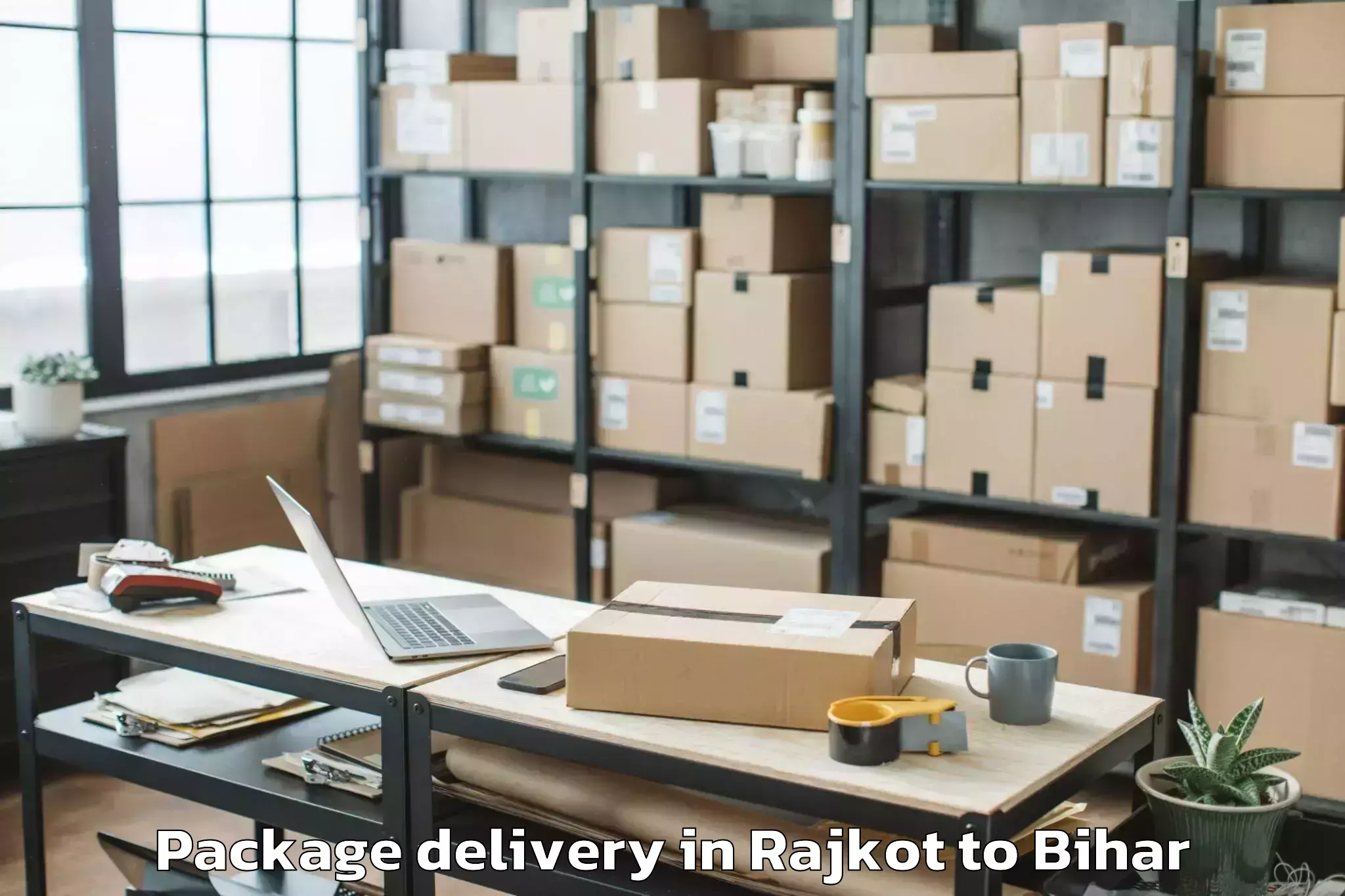 Quality Rajkot to Gaunaha Package Delivery